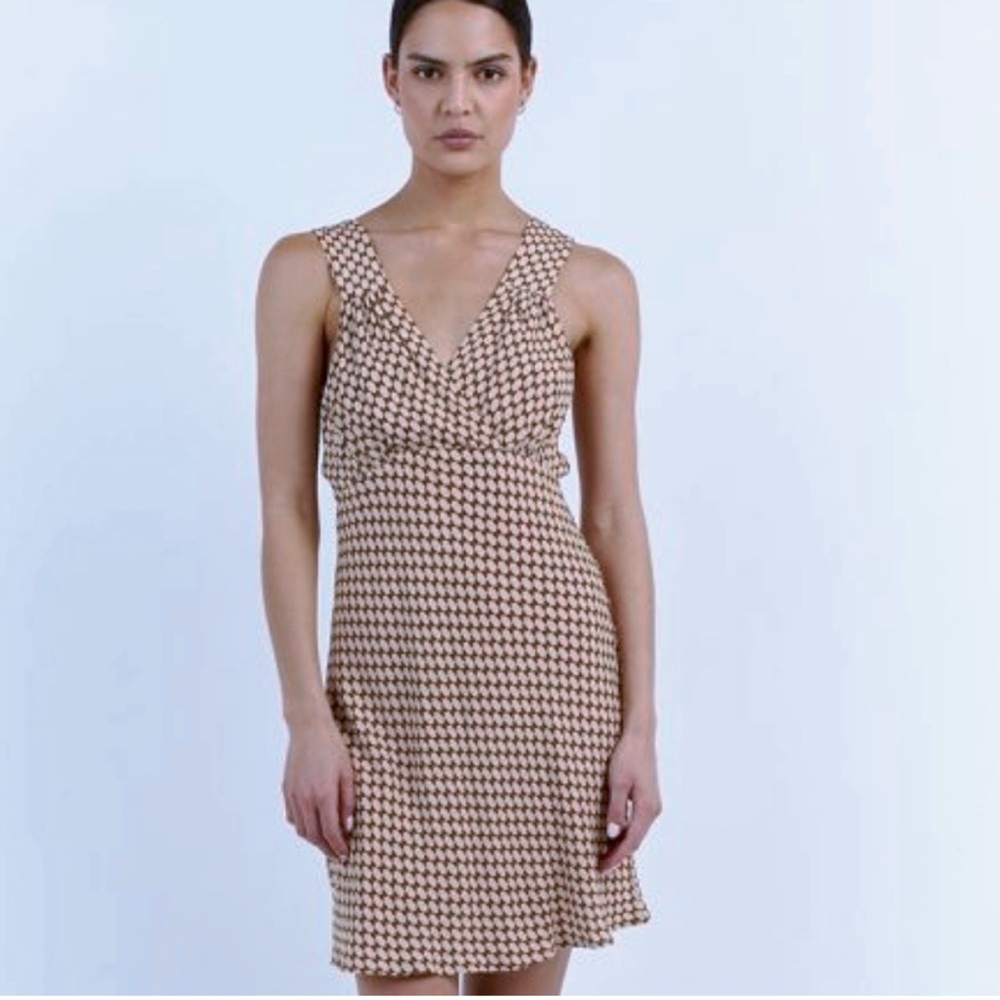 Dissh Choc Wheat Geo Dress
